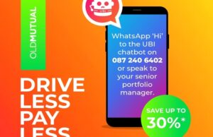Old Mutual Insure promotes its new UBI chatbot