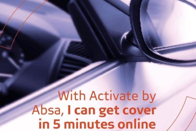 Absa promotes its car insurance that rewards people for driving well